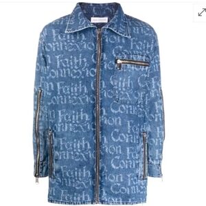 Faith Connexion Indigo Textured Denim Jacket
